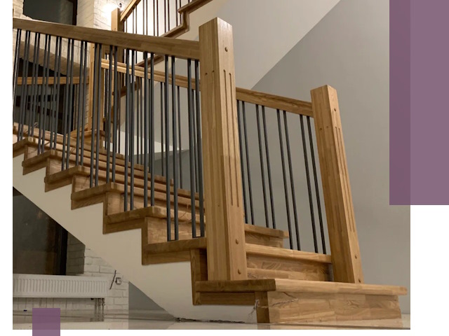 Реставрация деревянных и металлических лестниц в Югорске
