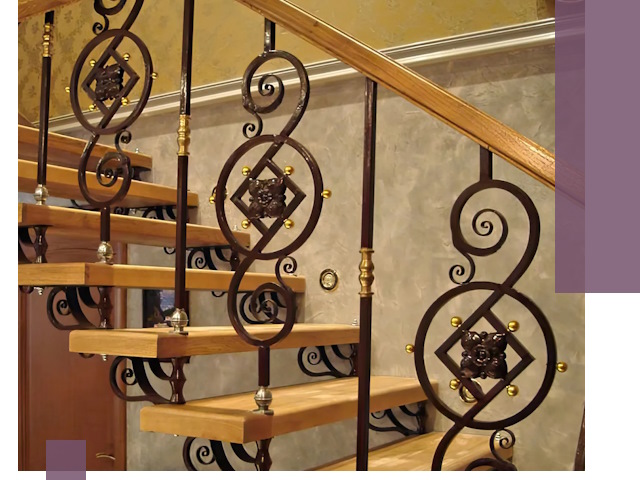 Изготовление кованых лестниц под ключ в Югорске