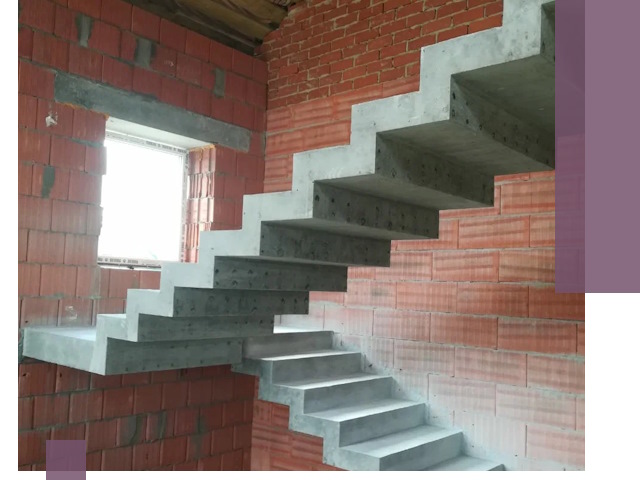 Бетонные лестницы под ключ в Югорске: монтаж, демонтаж, ремонт