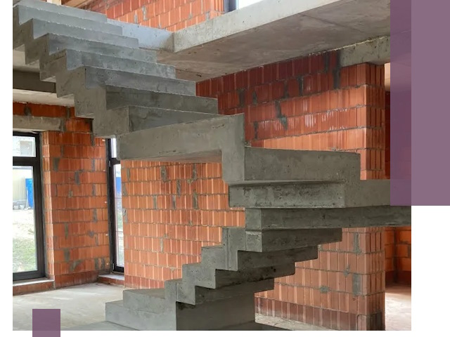 Изготовление бетонных лестниц под ключ в Югорске