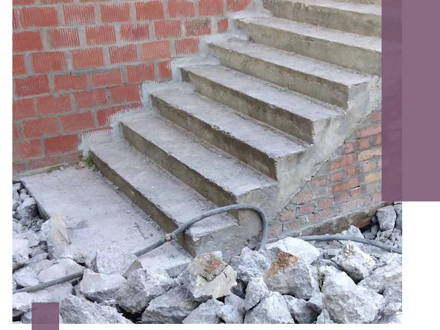 Демонтаж бетонных лестниц в Югорске: быстро и безопасно