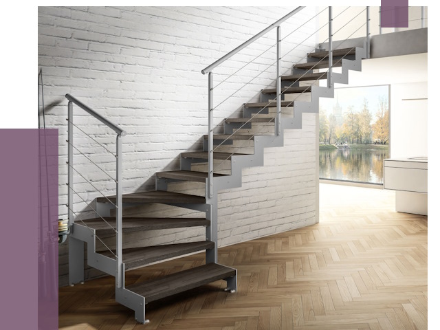 Г-образные лестницы под ключ в Югорске от 37015 руб. | ПРОЛЁТ-Югр