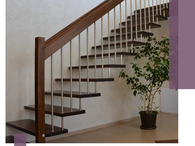 Лестницы на больцах под ключ в Югорске – изготовление и монтаж