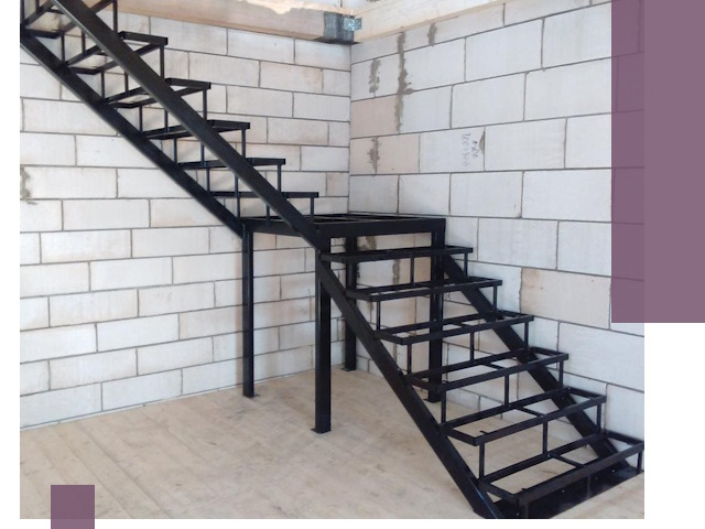Лестницы на металлокаркасе под ключ в Югорске — изготовление и монтаж
