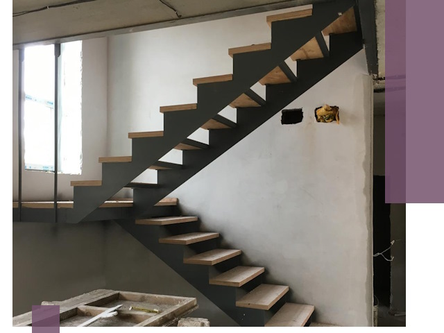 Изготовление лестниц на металлокаркасе в Югорске от производителя