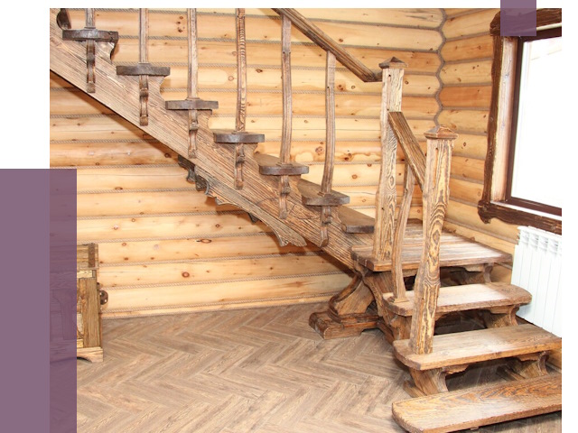 Лестницы в баню в Югорске от 19095 руб. — изготовление | ПРОЛЁТ-Югр