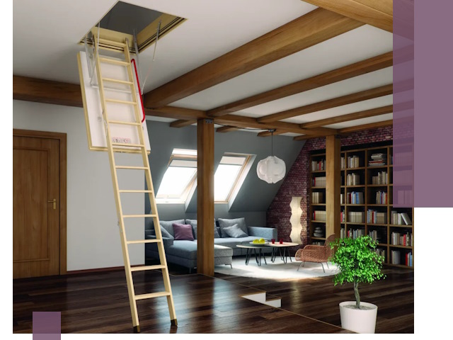 Чердачные лестницы под ключ в Югорске: изготовление и монтаж