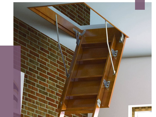 Установка чердачной лестницы в Югорске от 7811 руб. | ПРОЛЁТ-Югр