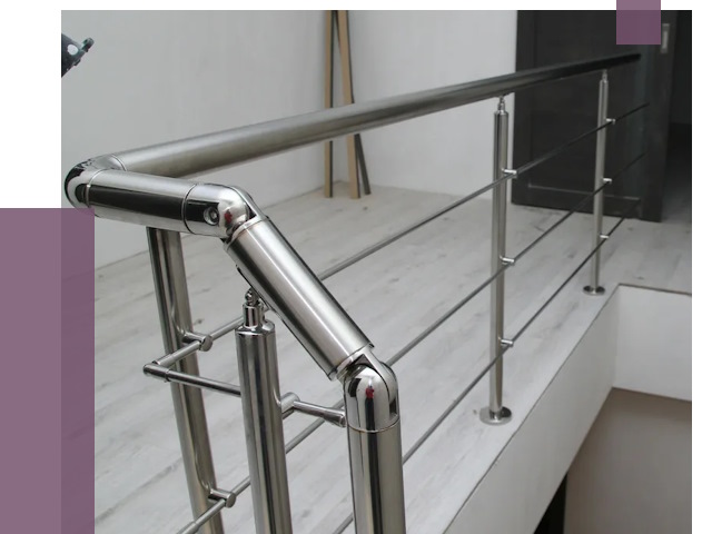 Перила из нержавеющей стали в Югорске от 8986 руб. под ключ | ПРОЛЁТ-Югр