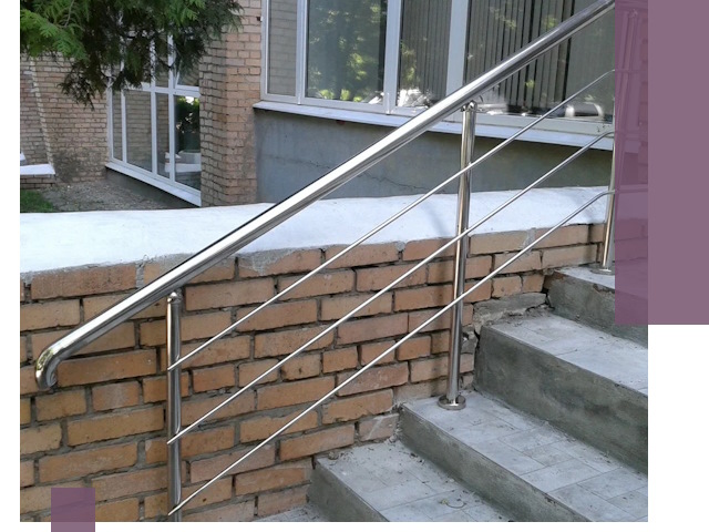 Перила из нержавеющей стали высокого качества в Югорске