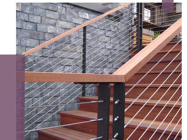 Тросовые перила под ключ в Югорске от 7760 руб. 