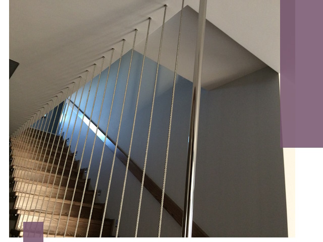 Тросовые перила под ключ в Югорске — производство и монтаж