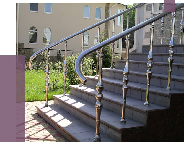 Перила для крыльца в Югорске от 10722 руб. — монтаж ПРОЛЁТ-Югр