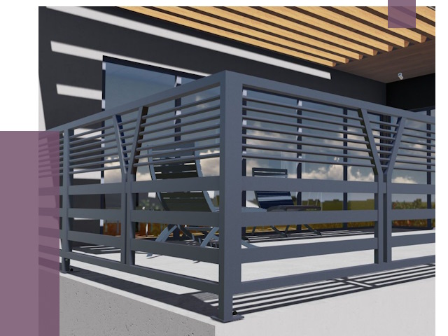 Изготовление балконных ограждений в Югорске от 10722 руб. | ПРОЛЁТ-Югр