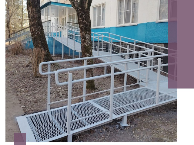 Пандусы под ключ в Югорске: изготовление, монтаж и демонтаж