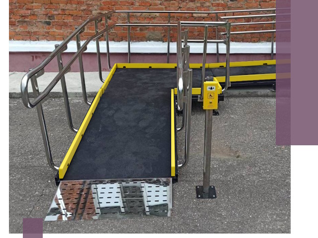 Изготовление наклонных пандусов для инвалидов в Югорске