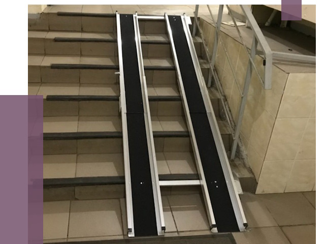 Установка пандуса в подъезд в Югорске от 7965 руб. под ключ | ПРОЛЁТ-Югр