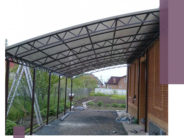 Профессиональный монтаж навесов под ключ в Югорске