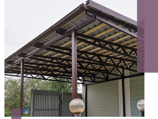 Навесы под ключ в Югорске: изготовление, монтаж и гарантия