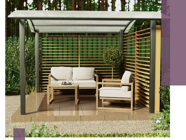 Навесы для дачи в Югорске: изготовление, монтаж и демонтаж