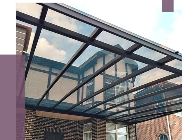 Навесы из поликарбоната в Югорске от 8598 руб. под ключ — ПРОЛЁТ-Югр