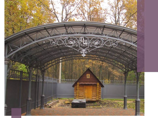 Кованые навесы премиум-класса под заказ в Югорске