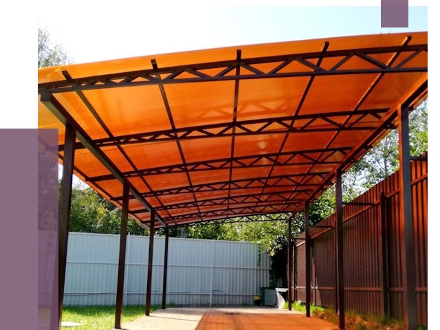 Односкатные навесы под ключ в Югорске от 13121 руб. 