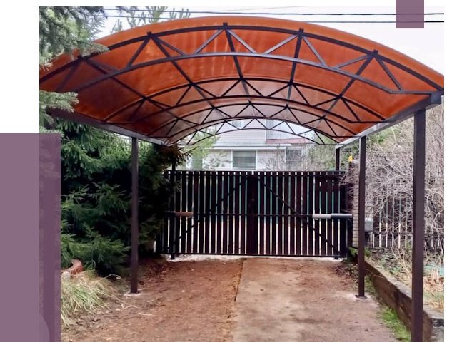 Арочные навесы в Югорске от 12713 руб. — изготовление и монтаж | ПРОЛЁТ-Югр