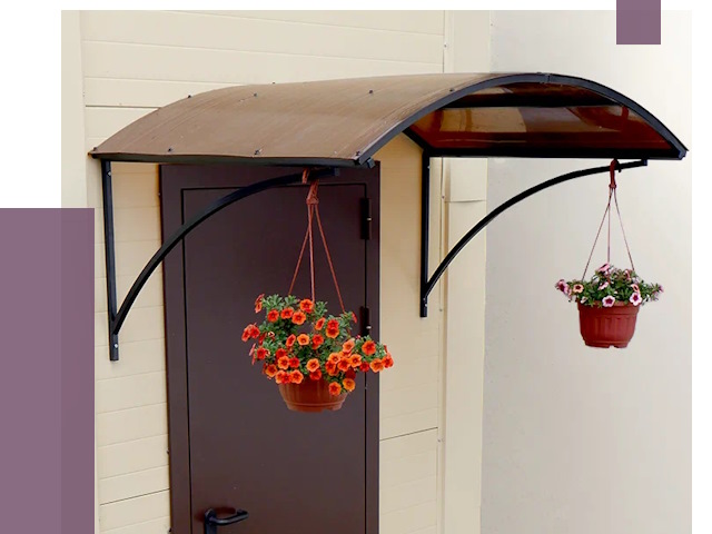 Козырьки над входом в Югорске от 14806 руб.  | ПРОЛЁТ-Югр