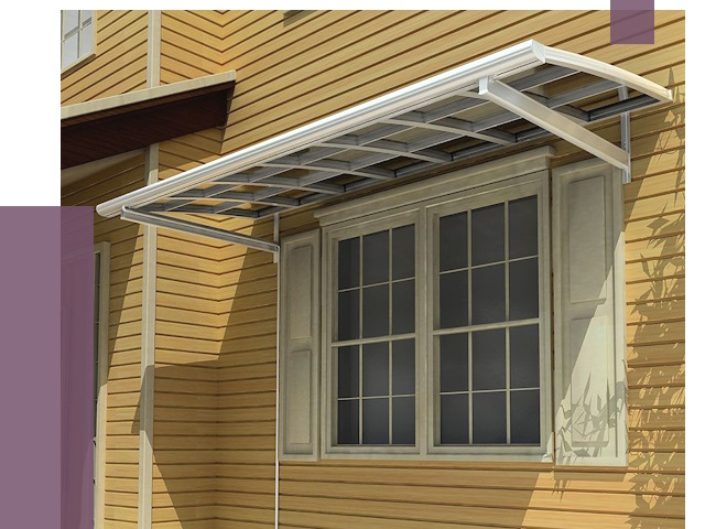 Козырьки над окнами в Югорске от 7607 руб. — монтаж, покупки | ПРОЛЁТ-Югр