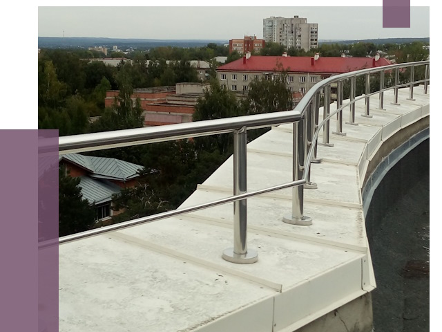 Парапеты и ограждения кровли в Югорске от 4952 руб. 
