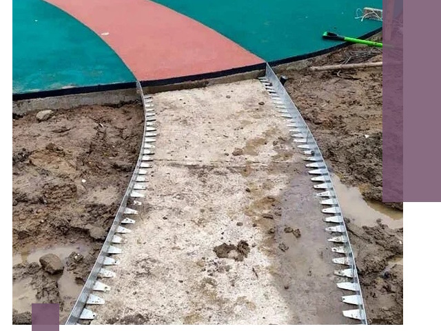 Металлические бордюры для дорожек в Югорске — монтаж и изготовление