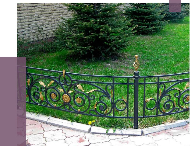 Кованые газонные ограждения в Югорске от 7607 руб. — ПРОЛЁТ-Югр